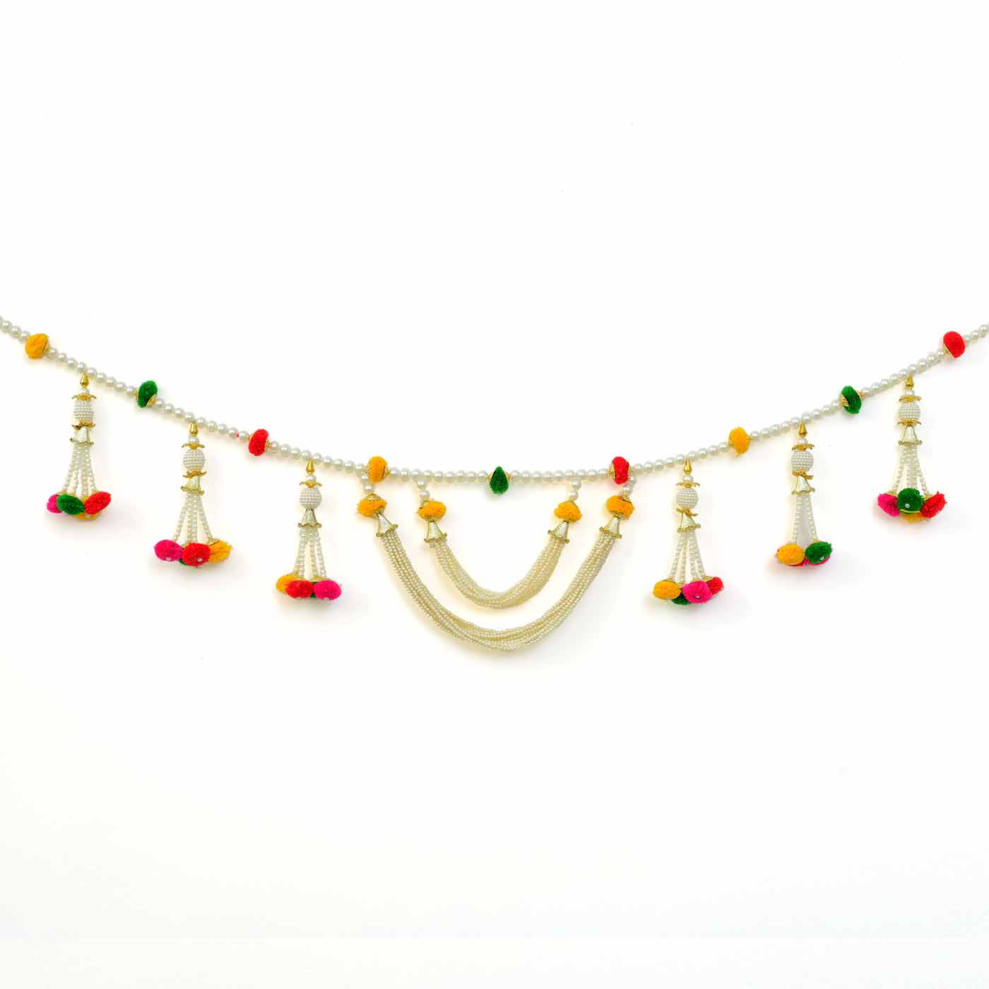 Traditional Folk Pearl Colorful Bandhanwar/Toran